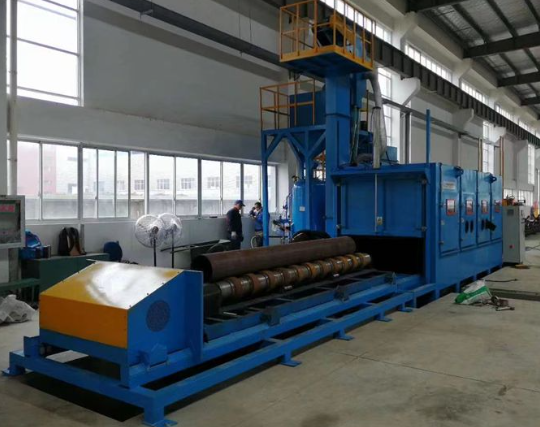 江北喷砂机在管道除锈中的现场施工应用