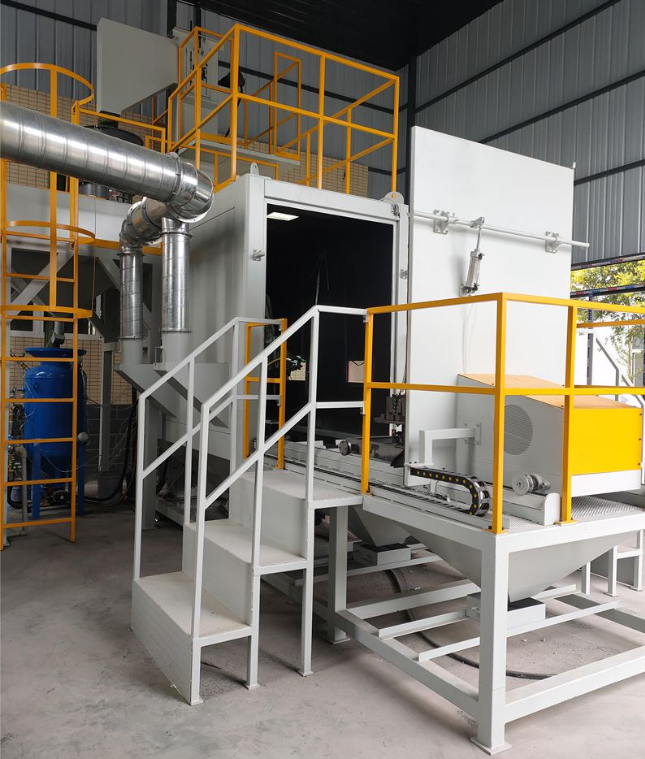 江北全自动喷砂机 实现无人化高效生产