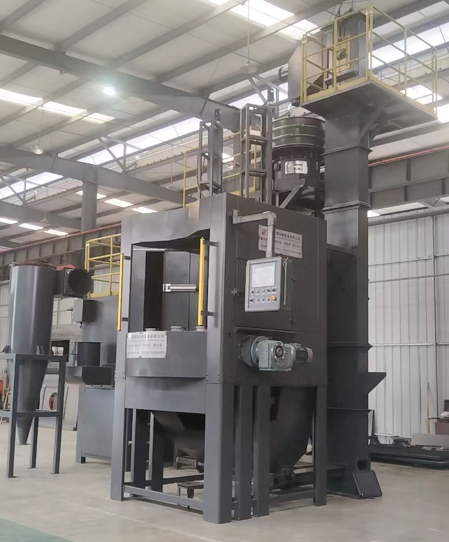 江北转盘式喷砂机 提升圆形工件处理效率