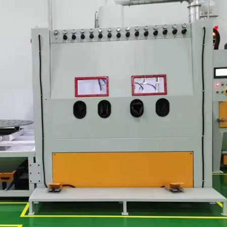 江北高效生产，从箱体手动喷砂机开始，提升零部件质量